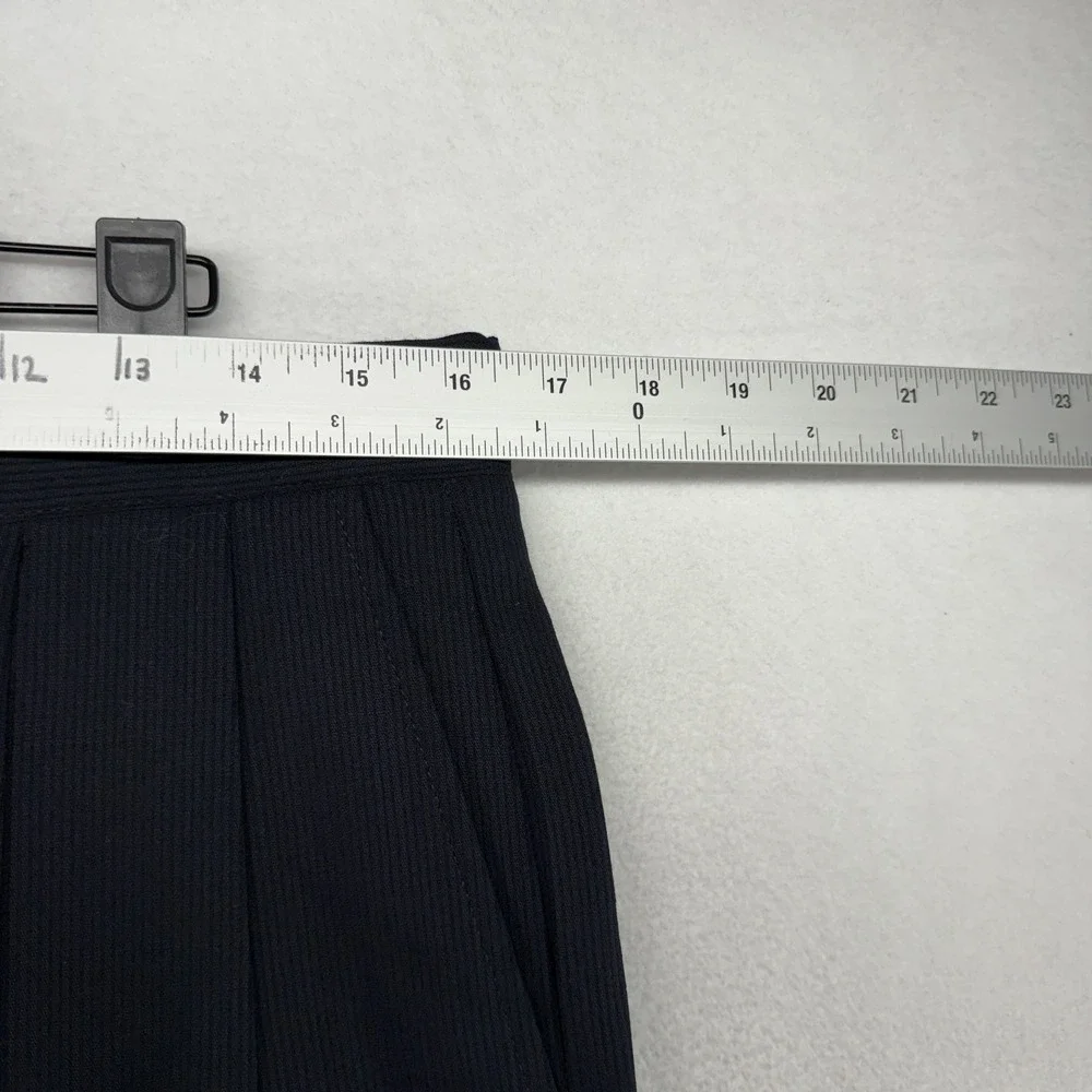 Vintage Sansabelt Dress Pants men's 34 Black Trousers Wool Striped Unhemmed NEW